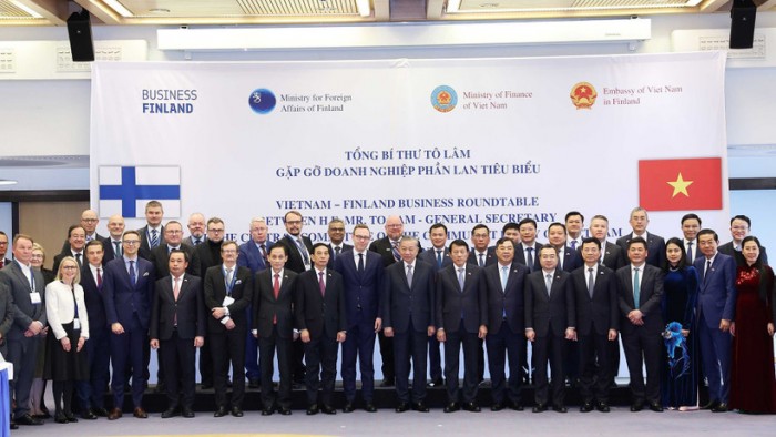 Tổng Bí thư Tô Lâm gặp gỡ doanh nghiệp Phần Lan tiêu biểu