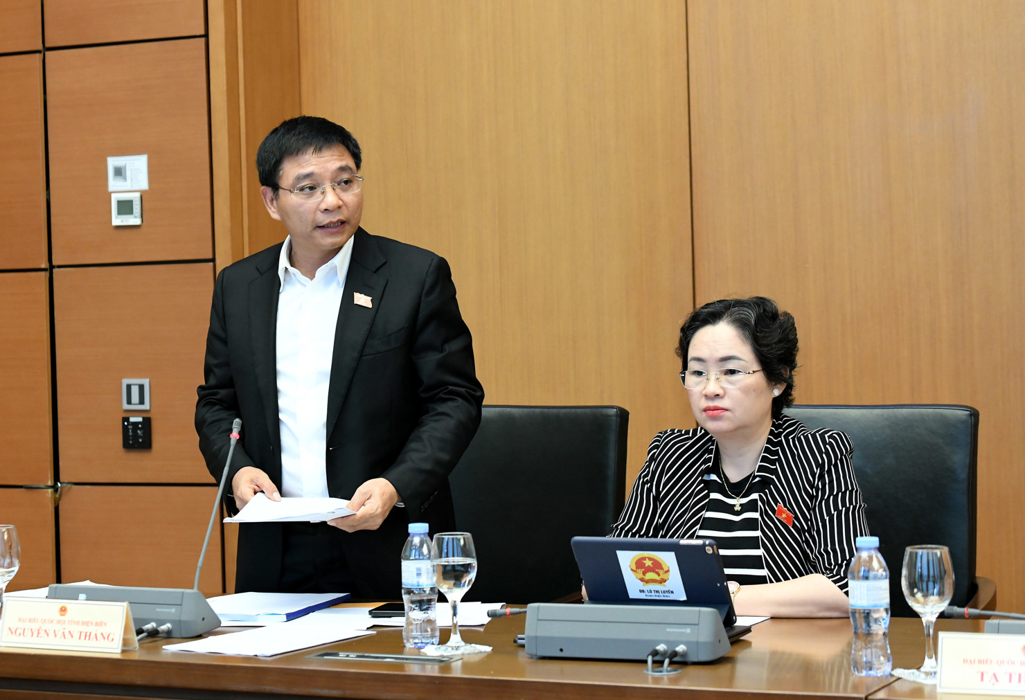 Bộ trưởng Bộ Tài chính Nguyễn Văn Thắng góp ý về Dự án Luật sửa đổi, bổ sung một số điều của Luật Tiếp công dân, Luật Khiếu nại, Luật Tố cáo.