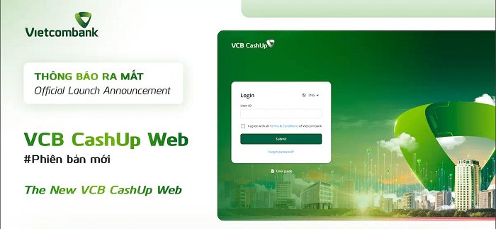 Vietcombank ra mắt phiên bản web dành cho khách hàng doanh nghiệp