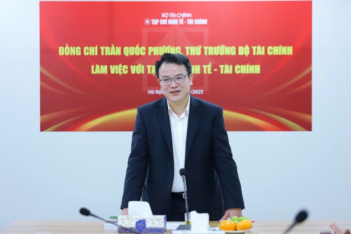 VIDEO: Thứ trưởng Bộ Tài chính Trần Quốc Phương thăm và làm việc với Tạp chí Kinh tế - Tài chính